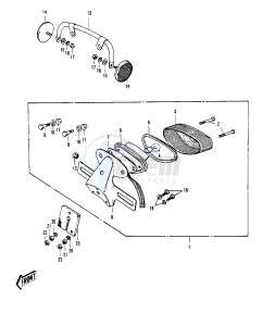 G4 TR (A-C) 100 drawing TAILLIGHT G4TR-B -- 70-73- -