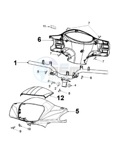 TWEET 50 VA X drawing HANDLEBAR ROD