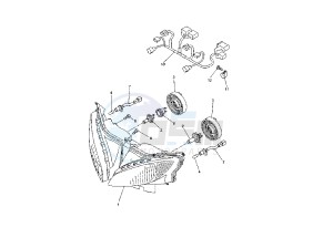 FZ6 FAZER 600 drawing HEADLIGHT