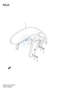 VZ800 (E3-E28) MARAUDER drawing FRONT FENDER