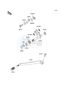 W800 EJ800ACFA GB XX (EU ME A(FRICA) drawing Gear Change Mechanism