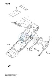 GSX-R600 (E3-E28) drawing REAR FENDER UPPER