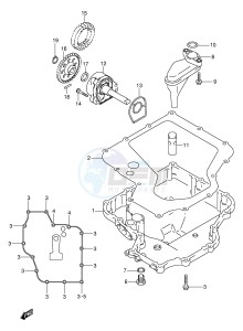 GSX1300R (E2) Hayabusa drawing OIL PAN OIL PUMP