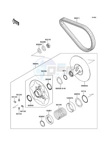 KVF750_4X4_EPS KVF750GCF EU GB drawing Driven Converter/Drive Belt