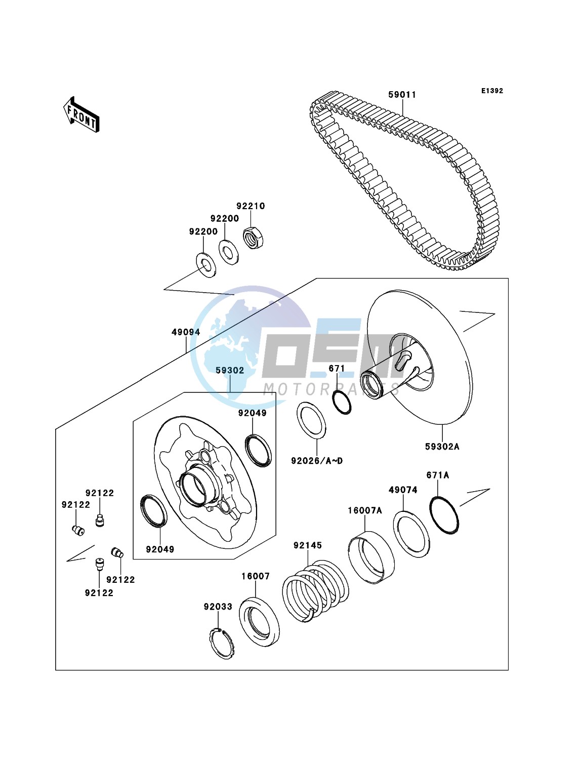 Driven Converter/Drive Belt