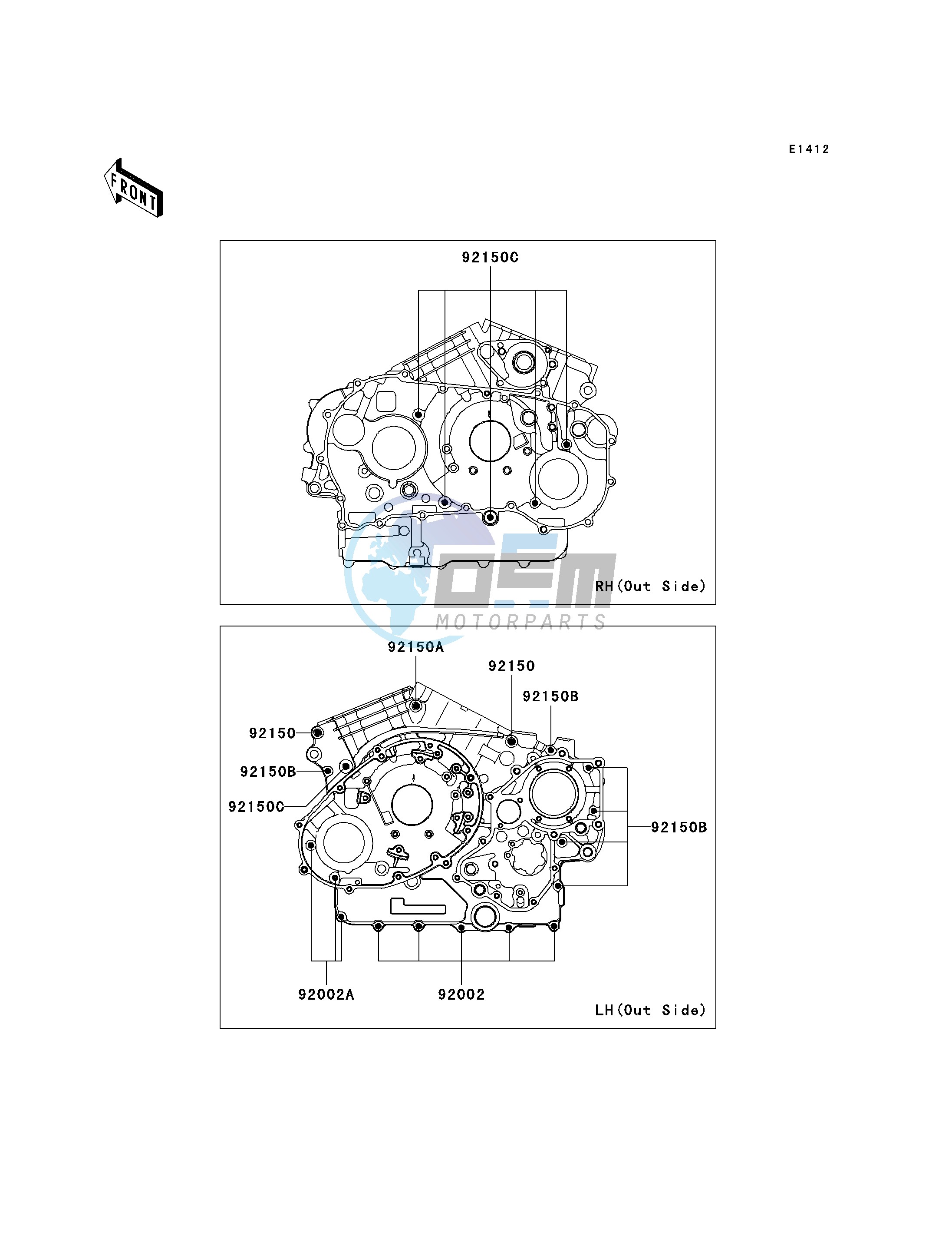 CRANKCASE BOLT PATTERN