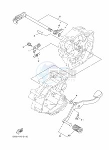 YBR125E (BN9J) drawing SHIFT SHAFT