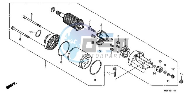 STARTER MOTOR (FJS400D9/F JS400A)