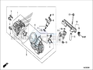 NC750JH Europe Direct - (ED) drawing THROTTLE BODY