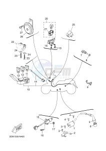 YPR125R XMAX 125 EVOLIS 125 (2DM3 2DM3) drawing ELECTRICAL 2