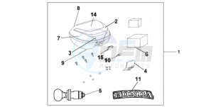 CBF1000S9 Ireland - (EK) drawing TOP BOX 35 L NH-A48M