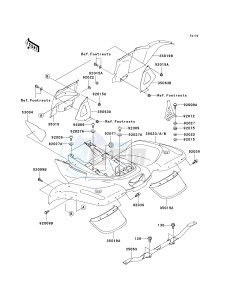 KVF 360 B [PRAIRIE 360] (B6F-B9F) B7F drawing REAR FENDER-- S- -