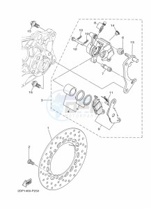 MWS125-C TRICITY 125 (BU5F) drawing FRONT WHEEL