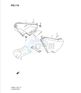 VL800 drawing LUGGAGE BOX