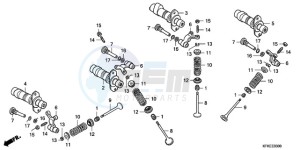 VTR2509 Australia - (U / MK) drawing CAMSHAFT/VALVE