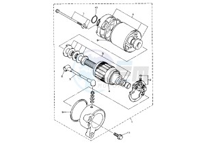 XJ S DIVERSION 600 drawing STARTING MOTOR MY97-99