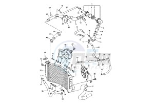 YZF-R1S 1000 drawing COOLING SYSTEM