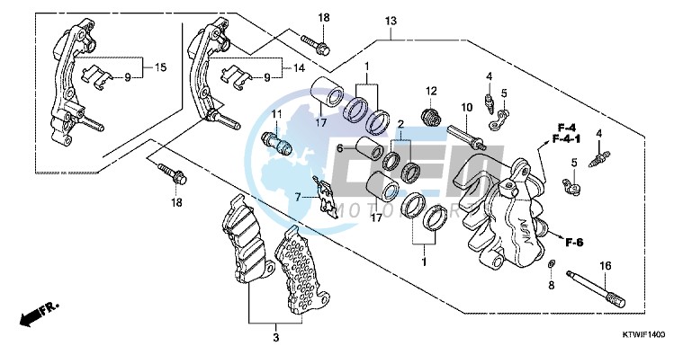 FRONT BRAKE CALIPER