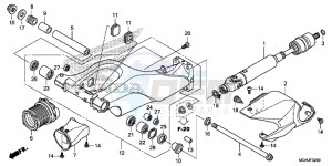 VFR1200X Europe Direct - (ED) drawing SWINGARM