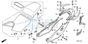 CBF1000T9 Ireland - (EK) drawing SEAT/SEAT COWL