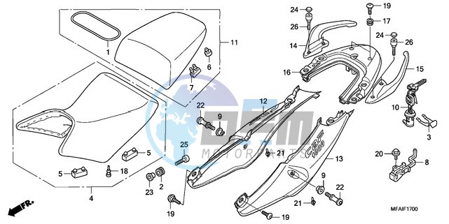 SEAT/SEAT COWL