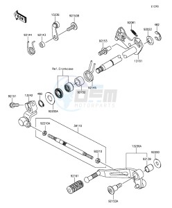 Z1000SX ZX1000LGF FR GB XX (EU ME A(FRICA) drawing Gear Change Mechanism