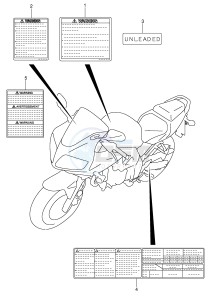 SV650 (E2) drawing LABEL (MODEL K3 K4 K5 K6)