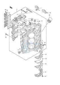 DF 225 drawing Cylinder Block