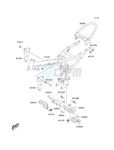 KDX 50 A (A6F) A6F drawing FRAME