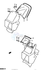 DR600R (E2) drawing METER VISOR