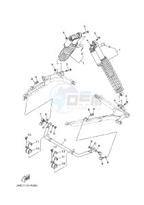 YXZ1000E YXZ10YPXG YXZ1000R EPS (2HC4) drawing REAR SUSPENSION