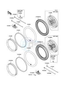 KX125 KX125-M3 EU drawing Tires