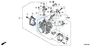 TRX500FPED TRX500FPE ED drawing THROTTLE BODY