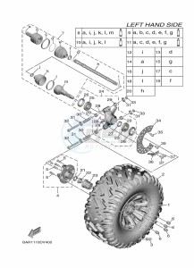 YXF850E YX85FPAN (BARK) drawing REAR WHEEL