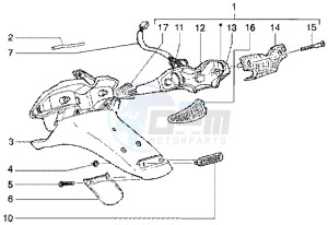 Runner 50 Poggiali drawing Rear tail lamp