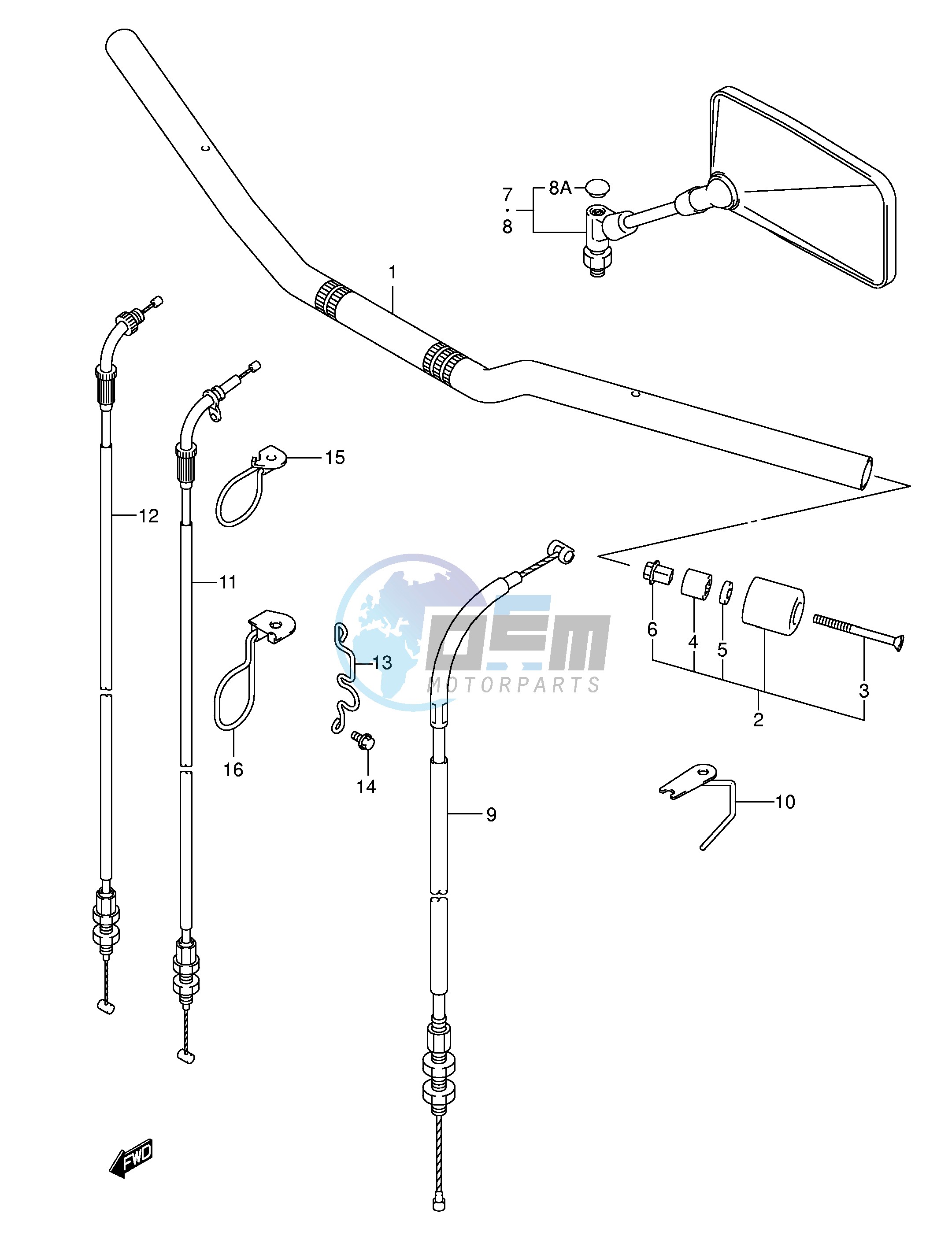 HANDLEBAR (WITH OUT COWLING)