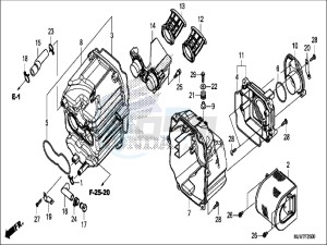 CB500FAH CB500F ED drawing AIR CLEANER