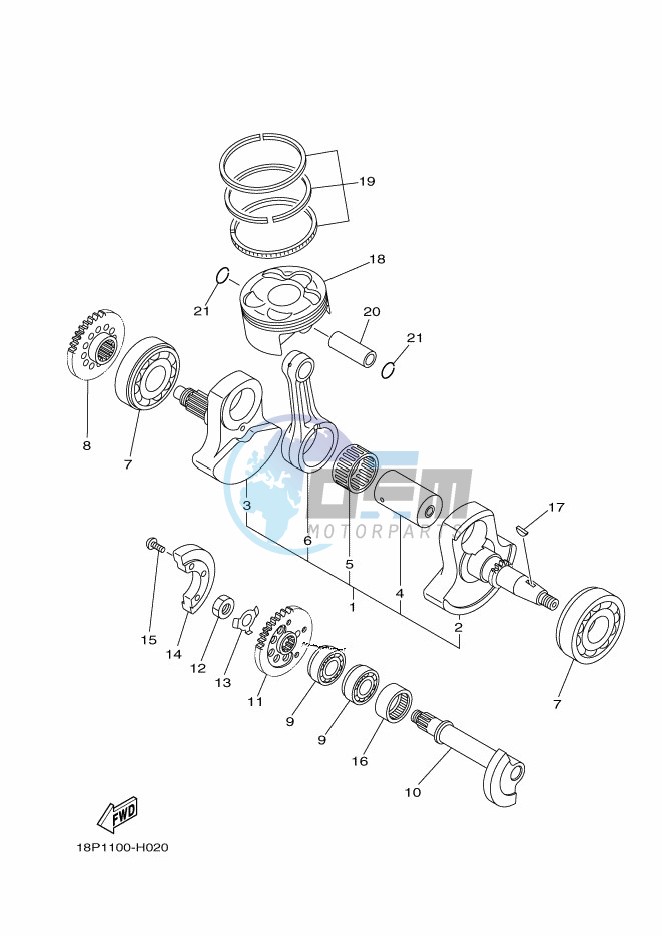 CRANKSHAFT & PISTON