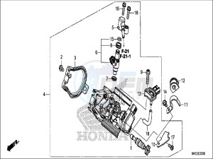 CRF450RXH Europe Direct - (ED) drawing THROTTLE BODY