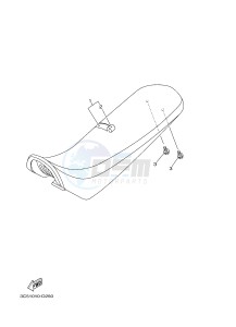 XT250 XT250F SEROW (1YBD) drawing SEAT