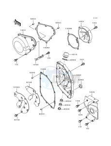 ZX 600 D [NINJA ZX-6] (D2-D4) [NINJA ZX-6] drawing ENGINE COVER