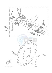 VP250 X-CITY (5B2C 5B2C 5B2C) drawing REAR BRAKE CALIPER