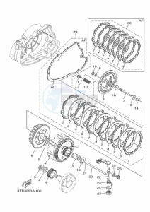 DT125 (3TTU) drawing CLUTCH