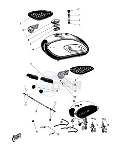 W1 W2 TT SS [COMMANDER) (TT-SS ) 650 [COMMANDER) drawing FUEL TANK