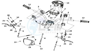 MIO 115 L7 drawing STEERING / BRAKE LEVERS CPL.  L/R