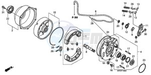 TRX500FMA Australia - (U) drawing REAR BRAKE PANEL