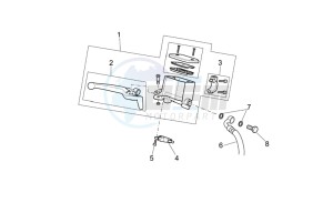 Pegaso Strada-Trail 650 ie drawing Front brake master cyl. I