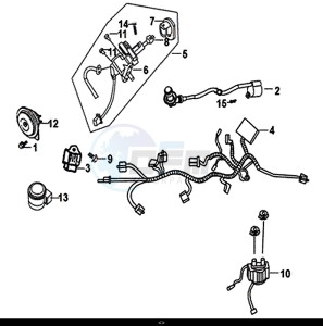 CROX 50 (25 KM/H) (AE05WA-NL) (E4) (L8-M1) drawing WIRE HARNESS