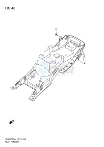 GSX1250FA (E21) drawing REAR FENDER