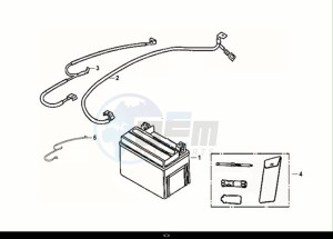 ORBIT III 125 (XE12W2-EU) (E5) (M1) drawing BATTERY - TOOL BOX